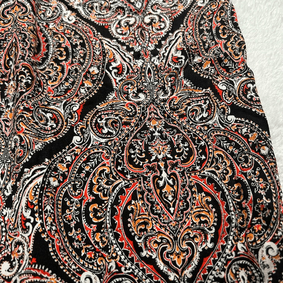 Liz Claiborne Rayon Patterned Pants Ankle Length 12 Straight Leg Business Casual - Picture 2 of 5